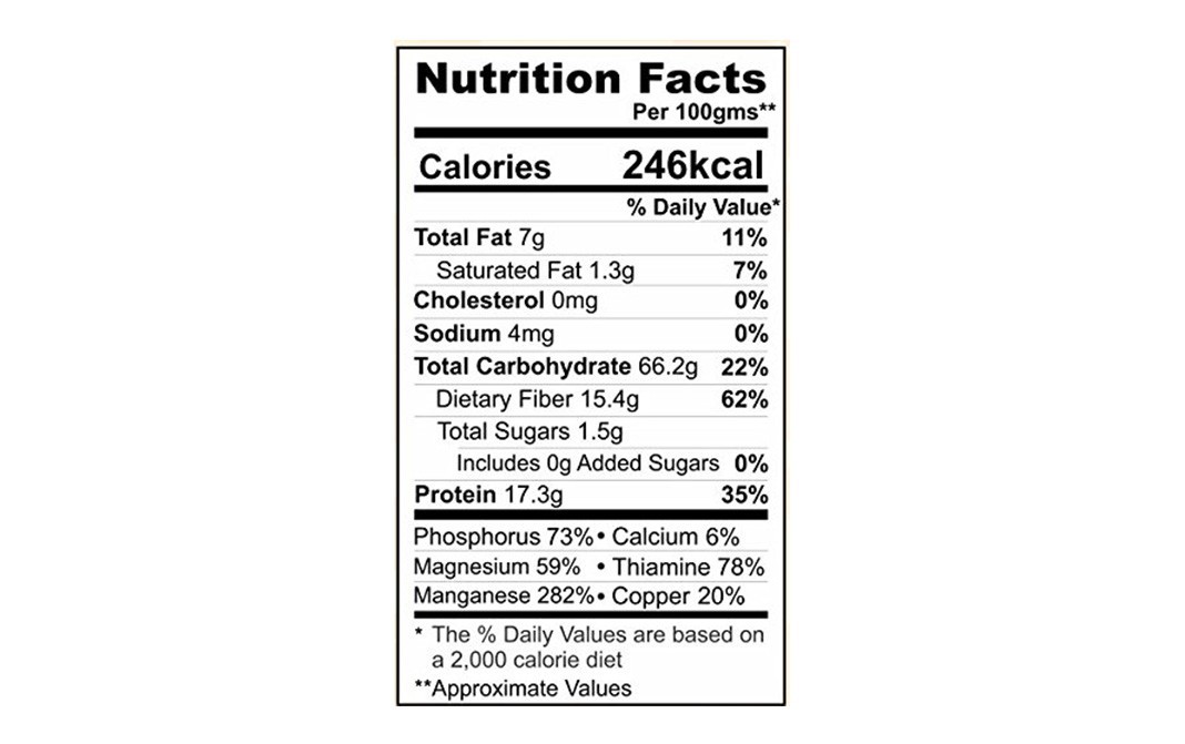 Agile Organic Oat Bran    Pack  500 grams